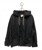nanamicaナナミカ）の古着「Nylon Twill Hooded Jacket」｜ブラック