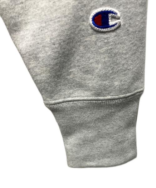 Champion REVERSE WEAVE（チャンピオン リバース ウィーブ）Champion REVERSE WEAVE (チャンピオン リバース ウィーブ) ストームシェル フルオープンスウェットパーカー グレー サイズ:Mの古着・服飾アイテム