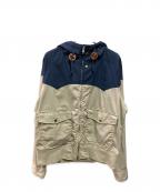 WOOLRICH WOOLEN MILLSウールリッチウーレンミルズ）の古着「マウンテンパーカー」｜ベージュ×ネイビー