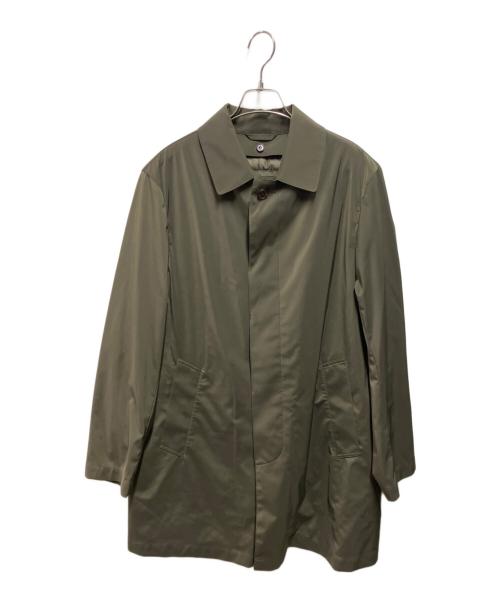 MACKINTOSH LONDON（マッキントッシュ ロンドン）MACKINTOSH LONDON (マッキントッシュ ロンドン) ダウンライナー付ステンカラーコート グリーン サイズ:40の古着・服飾アイテム