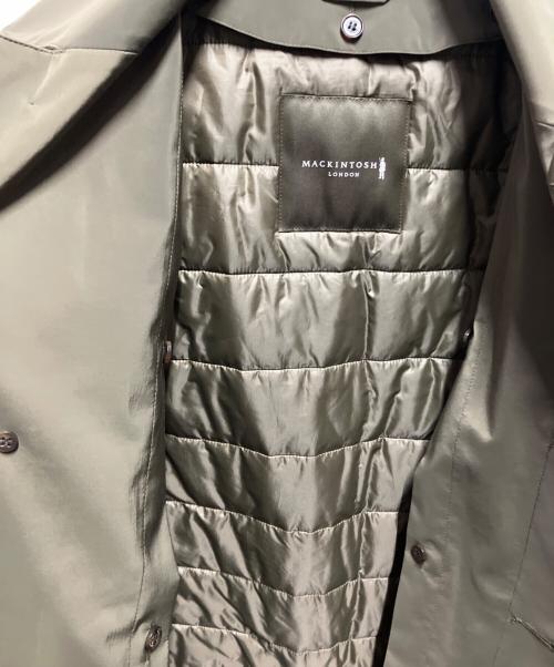 MACKINTOSH LONDON（マッキントッシュ ロンドン）MACKINTOSH LONDON (マッキントッシュ ロンドン) ダウンライナー付ステンカラーコート グリーン サイズ:40の古着・服飾アイテム