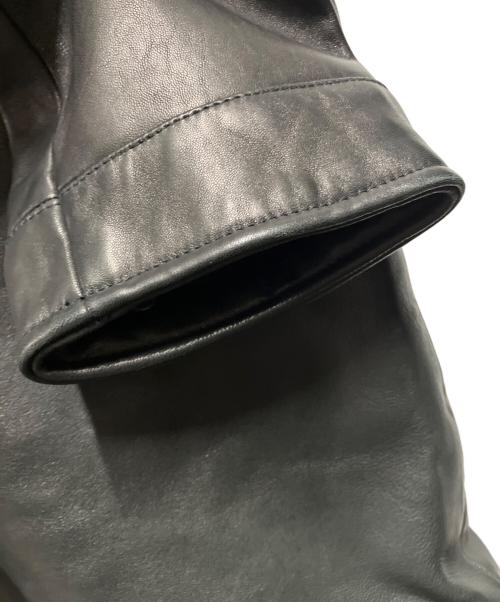 theory（セオリー）theory (セオリー) ラムレザーコート ブラック サイズ:42の古着・服飾アイテム