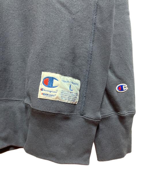 Champion REVERSE WEAVE（チャンピオン リバース ウィーブ）Champion REVERSE WEAVE (チャンピオン リバース ウィーブ) UNDERCOVER (アンダーカバー) リバースウィーブ(R) クルーネックスウェットシャツ ネイビー サイズ:Lの古着・服飾アイテム