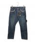 UNDERCOVER（アンダーカバー）の古着「ビーズ刺繍 DENIM PANTS Patti Smith BUT BEAUTIFUL復刻」｜インディゴ