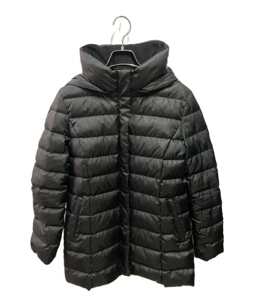 INDIVI（インディヴィ）INDIVI (インディヴィ) ミドル丈ウォッシャブルダウンコート ブラック サイズ:38の古着・服飾アイテム