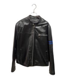 wilsons leather（ウィルソンズレザー）の古着「シングルライダースジャケット」｜ブラック