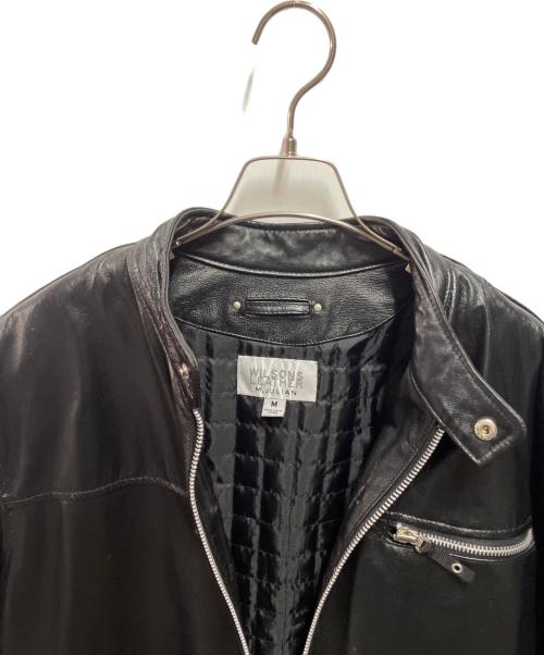 wilsons leather（ウィルソンズレザー）wilsons leather (ウィルソンズレザー) シングルライダースジャケット ブラック サイズ:Ｍの古着・服飾アイテム