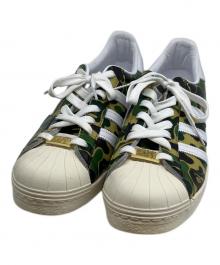 adidas×A BATHING APE（アディダス×アベイシングエイプ）の古着「Superstar 80's "Green Camo"」｜グリーン