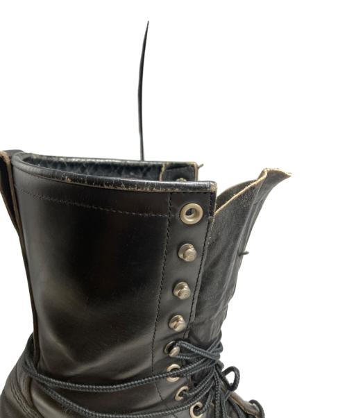 RED WING（レッドウィング）RED WING (レッドウィング) 90’S ロガーブーツ MADE IN USA PTタグ刺繍 ブラック サイズ:9の古着・服飾アイテム