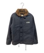 HOUSTONヒューストン）の古着「N-1 DECK JACKET」｜ネイビー