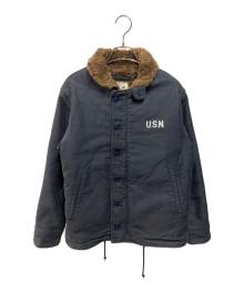 HOUSTON（ヒューストン）の古着「N-1 DECK JACKET」｜ネイビー