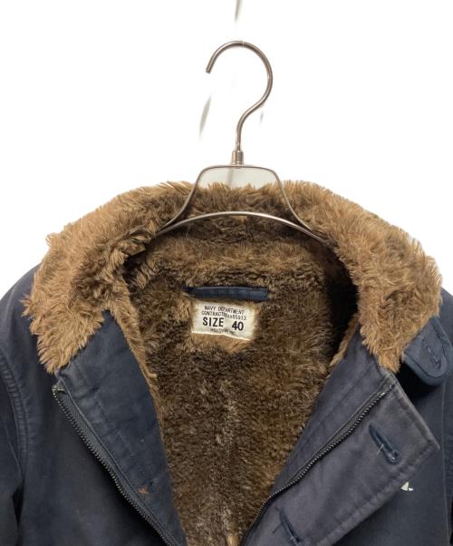 HOUSTON（ヒューストン）HOUSTON (ヒューストン) N-1 DECK JACKET ネイビー サイズ:40の古着・服飾アイテム