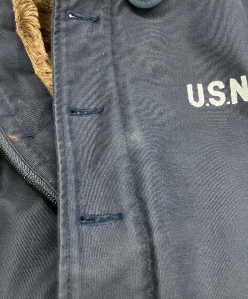 HOUSTON（ヒューストン）HOUSTON (ヒューストン) N-1 DECK JACKET ネイビー サイズ:40の古着・服飾アイテム