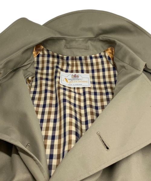 Aquascutum（アクアスキュータム）Aquascutum (アクアスキュータム) トレンチコート イングランド製 ベージュ サイズ:サイズ詳細参照の古着・服飾アイテム