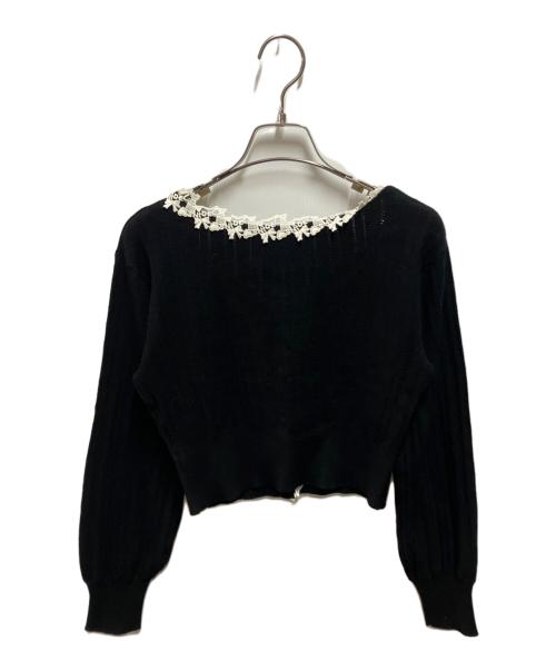 Snidel（スナイデル）Snidel (スナイデル) 近沢レース店 26SS ニットカーディガン ブラック サイズ:Freeの古着・服飾アイテム