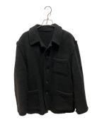 COMME des GARCONS HOMMEコムデギャルソン オム）の古着「CUTTING WOOL BLEND JACKET/田中オム」｜ブラック