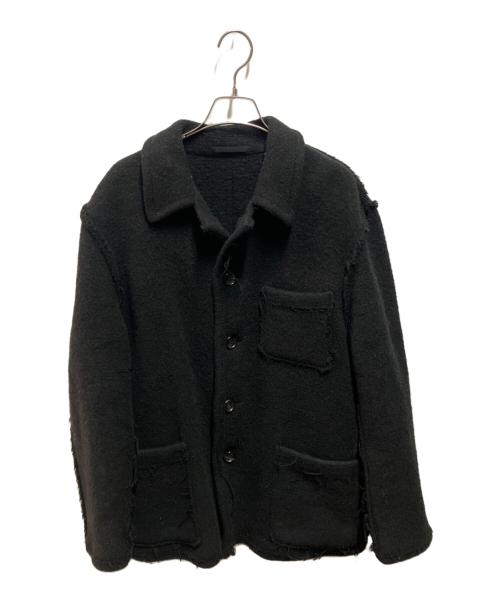 COMME des GARCONS HOMME（コムデギャルソン オム）COMME des GARCONS HOMME (コムデギャルソン オム) CUTTING WOOL BLEND JACKET/田中オム ブラック サイズ:Mの古着・服飾アイテム