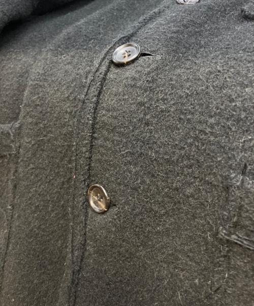 COMME des GARCONS HOMME（コムデギャルソン オム）COMME des GARCONS HOMME (コムデギャルソン オム) CUTTING WOOL BLEND JACKET/田中オム ブラック サイズ:Mの古着・服飾アイテム