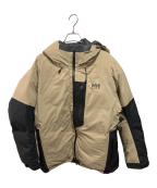 HELLY HANSENヘリーハンセン）の古着「HHアングラーウォータープルーフダウンジャケット」｜ベージュ