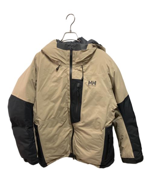 HELLY HANSEN（ヘリーハンセン）HELLY HANSEN (ヘリーハンセン) HHアングラーウォータープルーフダウンジャケット ベージュ サイズ:Lの古着・服飾アイテム
