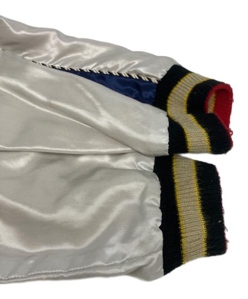 東洋エンタープライズ（トウヨウエンタープライズ）東洋エンタープライズ (トウヨウエンタープライズ) SOUVENIR JACKET EAGLE×JAPAN MAP ブルー サイズ:Lの古着・服飾アイテム