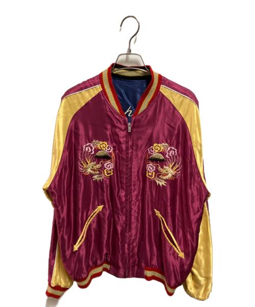東洋エンタープライズ（トウヨウエンタープライズ）東洋エンタープライズ (トウヨウエンタープライズ) SOUVENIR JACKET EAGLE×JAPAN MAP ブルー サイズ:Lの古着・服飾アイテム