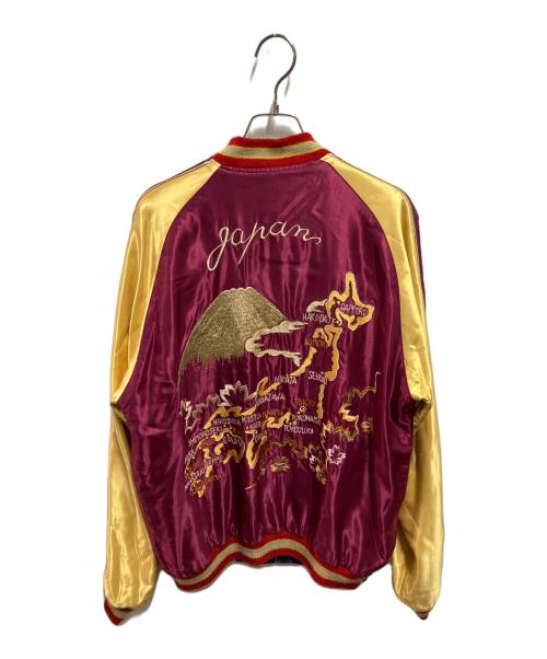 東洋エンタープライズ（トウヨウエンタープライズ）東洋エンタープライズ (トウヨウエンタープライズ) SOUVENIR JACKET EAGLE×JAPAN MAP ブルー サイズ:Lの古着・服飾アイテム