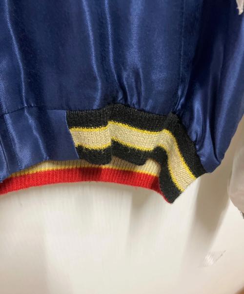 東洋エンタープライズ（トウヨウエンタープライズ）東洋エンタープライズ (トウヨウエンタープライズ) SOUVENIR JACKET EAGLE×JAPAN MAP ブルー サイズ:Lの古着・服飾アイテム