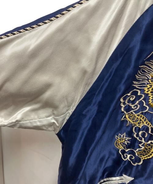 東洋エンタープライズ（トウヨウエンタープライズ）東洋エンタープライズ (トウヨウエンタープライズ) SOUVENIR JACKET EAGLE×JAPAN MAP ブルー サイズ:Lの古着・服飾アイテム