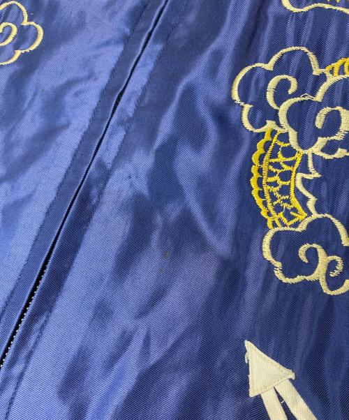 東洋エンタープライズ（トウヨウエンタープライズ）東洋エンタープライズ (トウヨウエンタープライズ) SOUVENIR JACKET EAGLE×JAPAN MAP ブルー サイズ:Lの古着・服飾アイテム