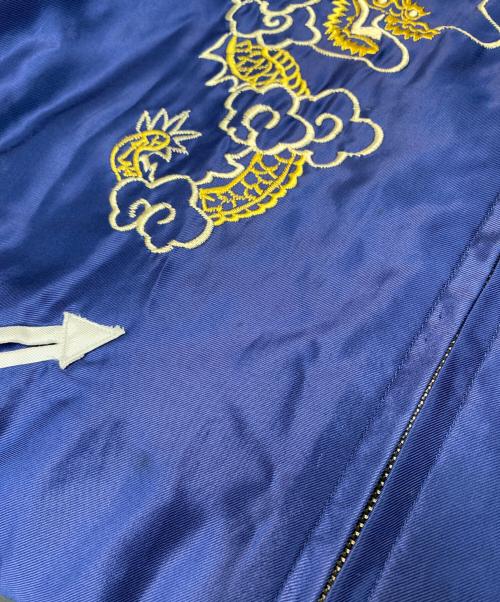 東洋エンタープライズ（トウヨウエンタープライズ）東洋エンタープライズ (トウヨウエンタープライズ) SOUVENIR JACKET EAGLE×JAPAN MAP ブルー サイズ:Lの古着・服飾アイテム