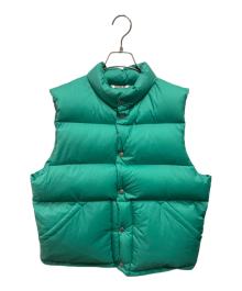 AURALEE（オーラリー）の古着「SUPER LIGHT NYLON RIPSTOP DOWN VEST」｜グリーン