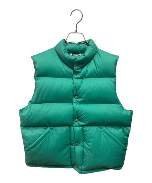AURALEE（オーラリー）AURALEE (オーラリー) SUPER LIGHT NYLON RIPSTOP DOWN VEST グリーン サイズ:5の古着・服飾アイテム