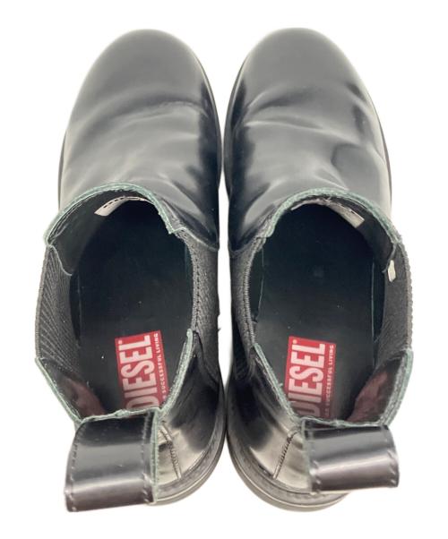 DIESEL（ディーゼル）DIESEL (ディーゼル) サイドゴアブーツ ブラック サイズ:27cmの古着・服飾アイテム