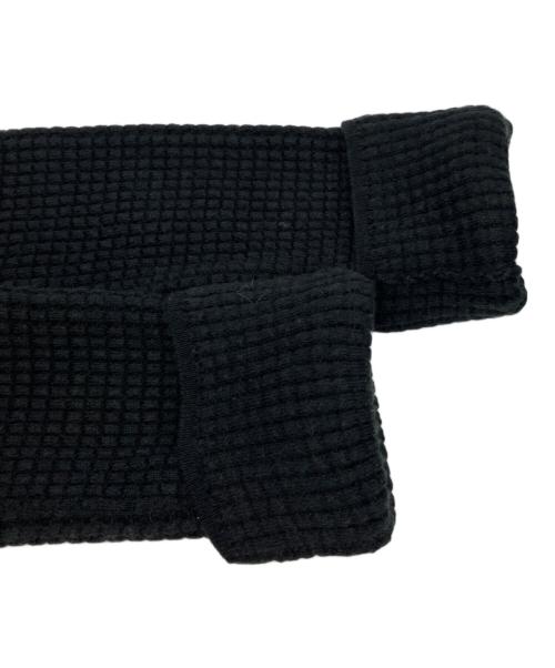 BOTTEGA VENETA（ボッテガベネタ）BOTTEGA VENETA (ボッテガベネタ) カシミヤ混コットン ワッフルニット ブラック サイズ:Ｍの古着・服飾アイテム
