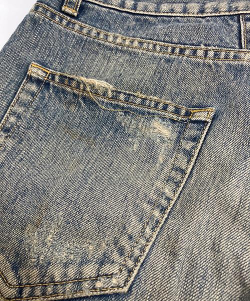 Saint Laurent Paris（サンローランパリ）Saint Laurent Paris (サンローランパリ) デストロイ クラッシュ加工 スキニー デニムパンツ インディゴ サイズ:30の古着・服飾アイテム