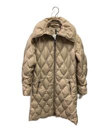 MONCLER（モンクレール）の古着「キルティングダウンコート」｜ベージュ