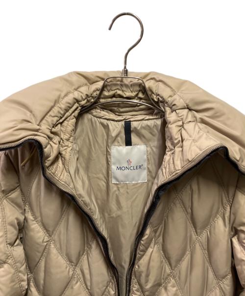 MONCLER（モンクレール）MONCLER (モンクレール) キルティングダウンコート ベージュ サイズ:1の古着・服飾アイテム