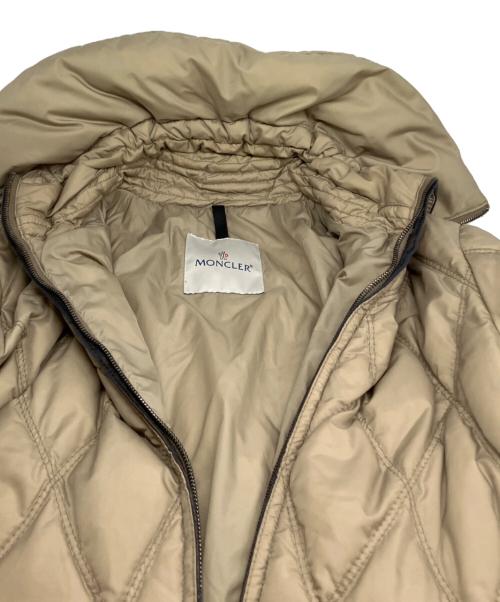 MONCLER（モンクレール）MONCLER (モンクレール) キルティングダウンコート ベージュ サイズ:1の古着・服飾アイテム