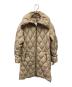 MONCLER（モンクレール）の古着「キルティングダウンコート」｜ベージュ