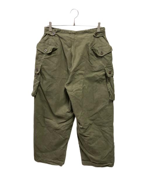 DUTCH ARMY（オランダ軍）DUTCH ARMY (オランダ軍) 60sダブルフェイスカーゴパンツ グリーン サイズ:サイズ詳細参照の古着・服飾アイテム