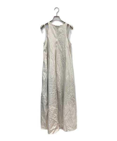 SAYAKA DAVIS（サヤカ デイヴィス）SAYAKA DAVIS (サヤカ デイヴィス) Gathered Back Dress/コットンダブルストラップロングワンピース アイボリー サイズ:4の古着・服飾アイテム