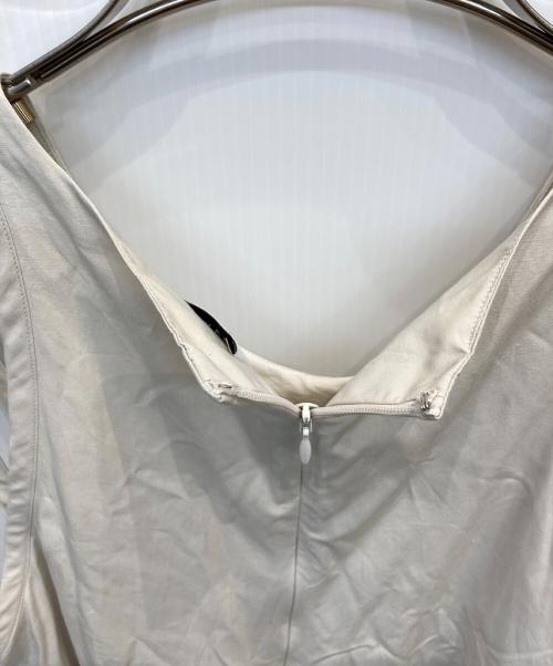 SAYAKA DAVIS（サヤカ デイヴィス）SAYAKA DAVIS (サヤカ デイヴィス) Gathered Back Dress/コットンダブルストラップロングワンピース アイボリー サイズ:4の古着・服飾アイテム