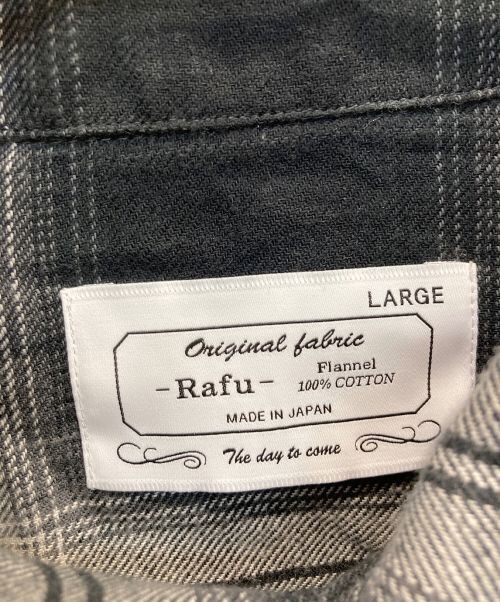 RAFU（ラフ）RAFU (ラフ) Standard Shirt ブラック サイズ:Lの古着・服飾アイテム
