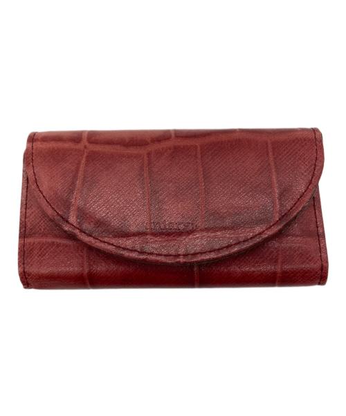 aniary（アニアリ）aniary (アニアリ) 型押しレザーキーケース ブラウン サイズ:表記なしの古着・服飾アイテム