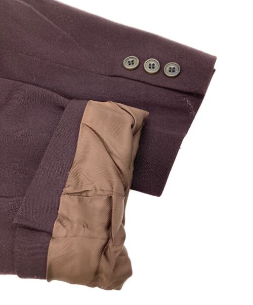 Jean Paul Gaultier homme（ジャンポールゴルチェオム）Jean Paul Gaultier homme (ジャンポールゴルチェオム) [古着]ダブルブレストテーラードジャケット ボルドー サイズ:48の古着・服飾アイテム