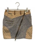 MARK&LONAマークアンドロナ）の古着「ツイードスカート」｜グレー×ベージュ