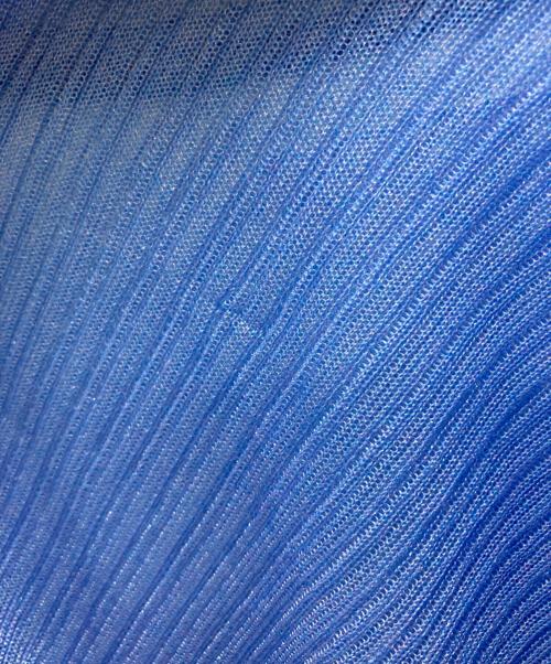 PUBLIC TOKYO（パブリックトウキョウ）PUBLIC TOKYO (パブリックトウキョウ) シースルータートルネックニット ブルー サイズ:FREEの古着・服飾アイテム