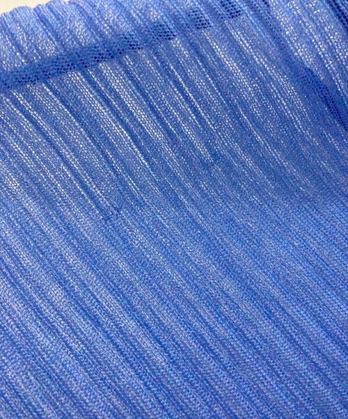 PUBLIC TOKYO（パブリックトウキョウ）PUBLIC TOKYO (パブリックトウキョウ) シースルータートルネックニット ブルー サイズ:FREEの古着・服飾アイテム