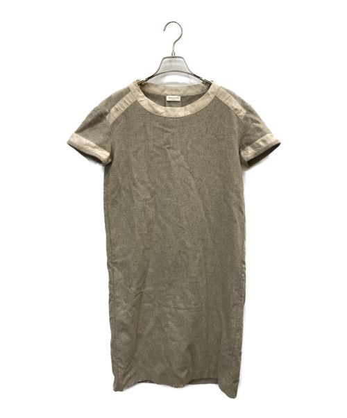 DRIES VAN NOTEN（ドリスヴァンノッテン）DRIES VAN NOTEN (ドリスヴァンノッテン) ワンピース ベージュ サイズ:36の古着・服飾アイテム